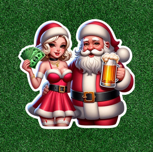 Bad Santa 100% waterproof vinyl sticker decal - several sizes available