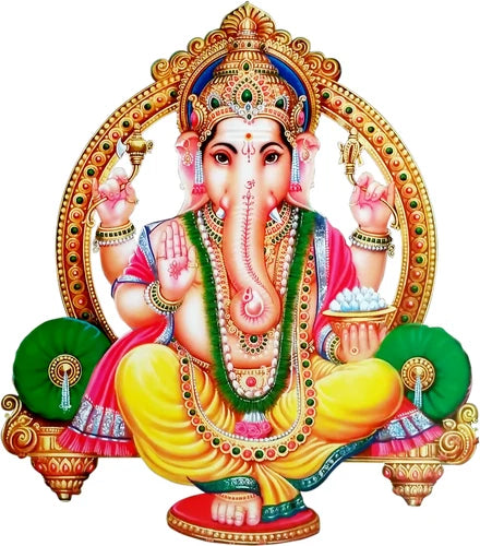 Hindu God Lord Ganesh / Ganesha 100% waterproof vinyl sticker decal - many sizes