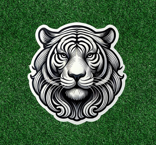 Beautiful Bengal white tiger 100% waterproof vinyl sticker decal - many sizes