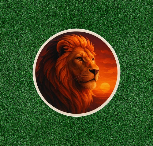 Beautiful Lion head 100% waterproof vinyl sticker decal - many sizes available