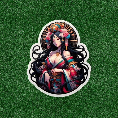 Japanese Sun Goddess Amaterasu 100% waterproof vinyl decal sticker - many sizes
