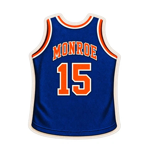 Knicks Earl Monroe #15 100% waterproof vinyl sticker decal - several sizes