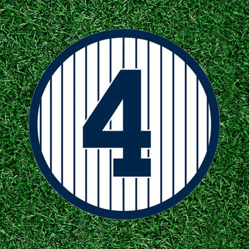 Yankees Lou Gehrig #4 100% waterproof vinyl sticker decal - several sizes