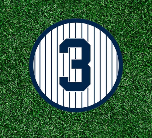 Yankees Babe Ruth #3 waterproof vinyl sticker decal - several sizes