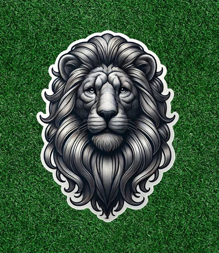 Beautiful Lion head 100% waterproof vinyl sticker decal - many sizes available