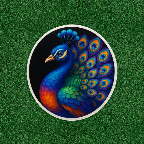 Beautiful peacock 100% waterproof sticker decal- many sizes available