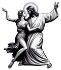 Dancing Jesus vinyl sticker decal - several sizes available
