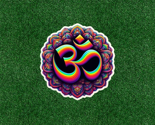 Hindu Indian Om meditation symbol waterproof vinyl sticker decal - many sizes
