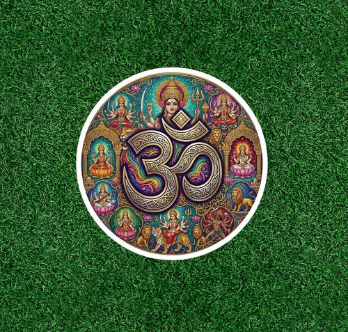 Hindu Indian Om meditation symbol waterproof vinyl decal sticker - many sizes