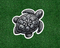 Sea Turtle with a beautiful design 100% waterproof vinyl sticker - many sizes